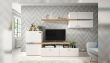 Jet Wall Unit Set White/Oak