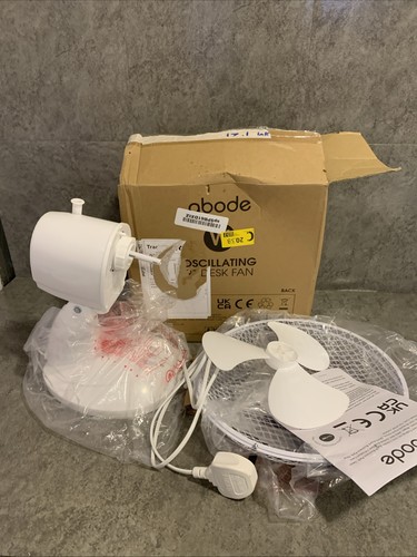 White desk fan 3 - white,