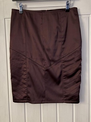 Giant brown satin quilted - brown,