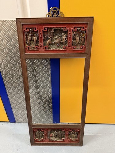 Vintage chinese carved wood - chinese,