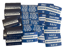 24 x Birmingham City FC Stickers - Zulu army - Flag Scarf  Badge