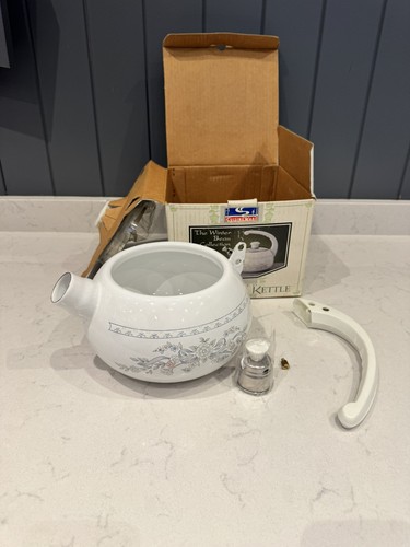 Vintage whistling white - vintage, enamel