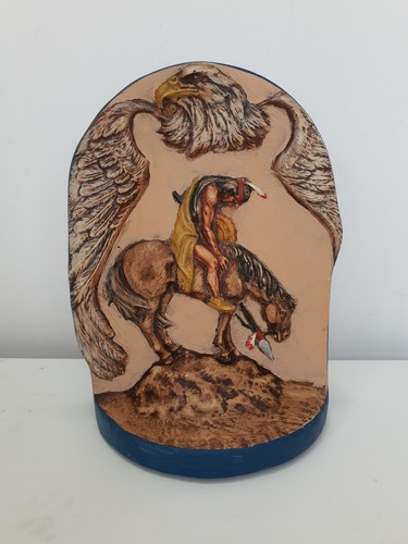 Native indian ceramic ornament - indian,