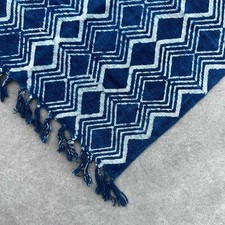 Handmade indigo throw - handmade,