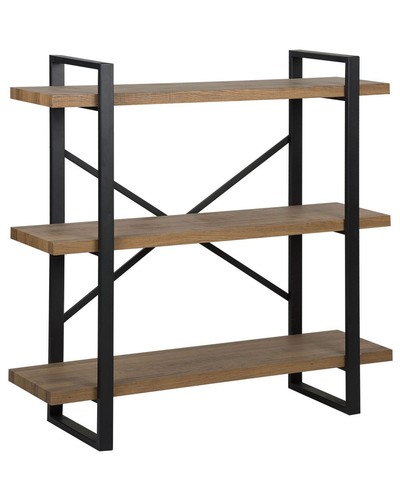 Tier bookcase dark wood - 3,
