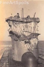 Damaged cabin of a submarine U