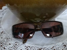 GENUINE Versace Eyeglasses Womens Brown Full Rim Plastic Frames + Versace case 