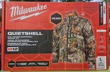 Milwaukee Quietshell M12 Heated Jacket Kit LARGE Camo M101C-21L, New