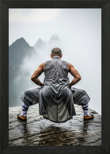 Shaolin monk meditating - shaolin,