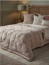 Cox & Cox Pale Pink Pintucked