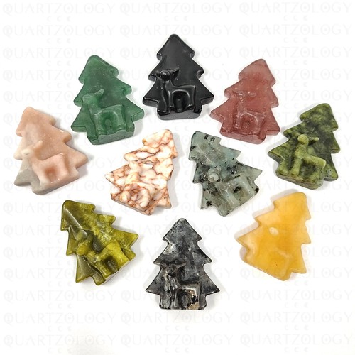 Natural crystal christmas tree - natural,