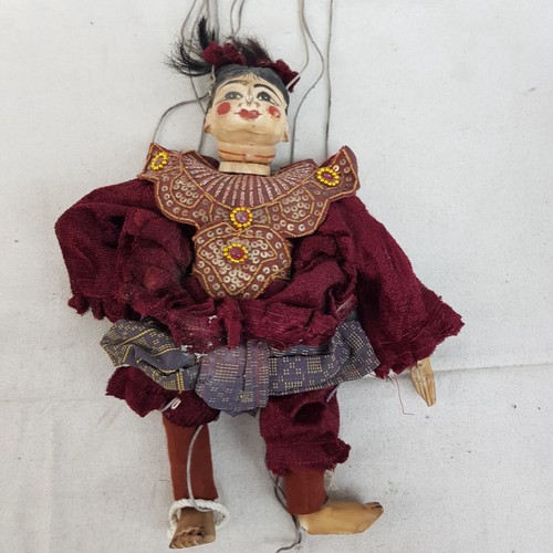 Burmese wooden marionette - wooden,