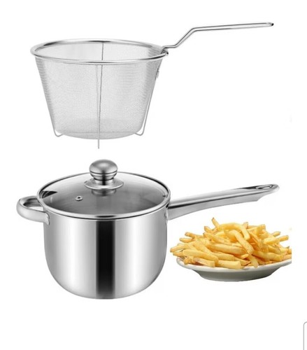 Stainless steel chip pan with - steel,