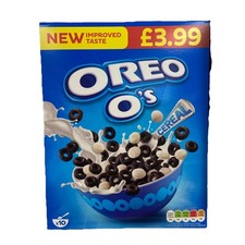 New Oreo O,s Cereal Cocoa Hoops Flavour Discs  320g pack of 5