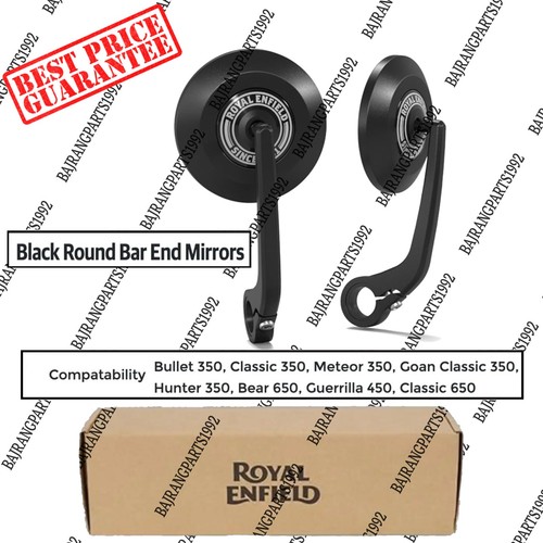 Black bar end mirrors for - end,