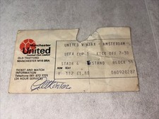 1976 TICKET STUB MANCHESTER V