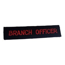 Branch Officer Red Cross