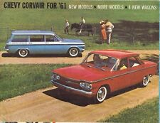 Chevrolet Corvair 1961 USA Market Foldout Sales Brochure Sedan Coupe Wagon Monza