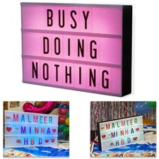 Cinematic A4 Colour Changing Light Up Letter Box Led Wedding Party Emoji Plaque