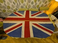 Union Jack Flag  5ft 5inches Genuine From WW2 1940s Woven Army World War II