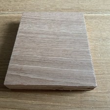 OAK Hardwood Planed Timber Offcut - 17.2 x 13.7 x 3.3cm - Wood DIY Crafts 572