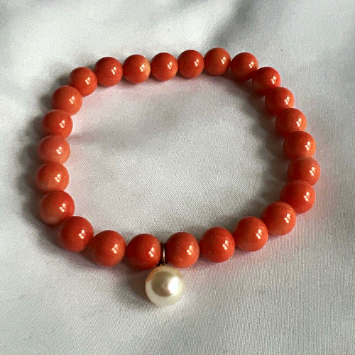 Coral freshwater pearl - freshwater,