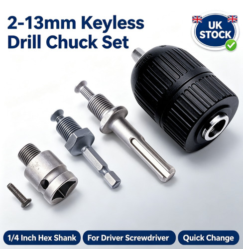 Keyless drill chuck 13mm 4 - drill,