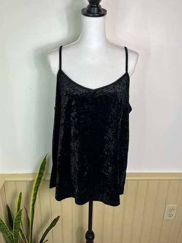 Black burnout velvet tank top - burnout,