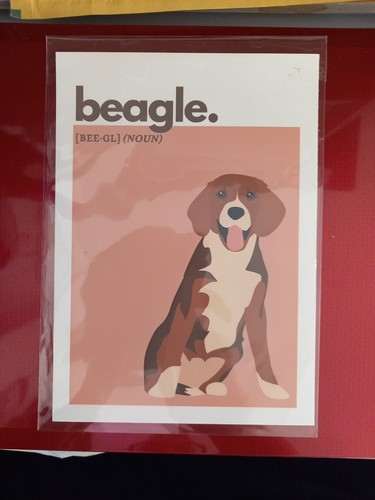 Beagle dog print - beagle, print.