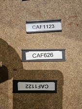 Channel Label Holders 7cm x 2cm Rubber Magnetic for Metal Shelves 100 Set - SKUs