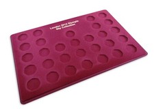 Red 50p Coin Tray 30 Compartments London Olympic Fifty Pence Coins Collection