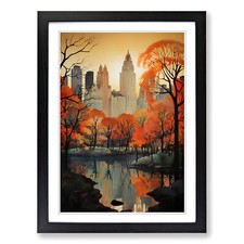 Central Park Art Deco Framed