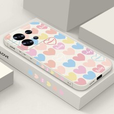 Case For Xiaomi Redmi Note 13 12 11 Pro Poco F6 X6 Pro Love Heart Silicone Cover