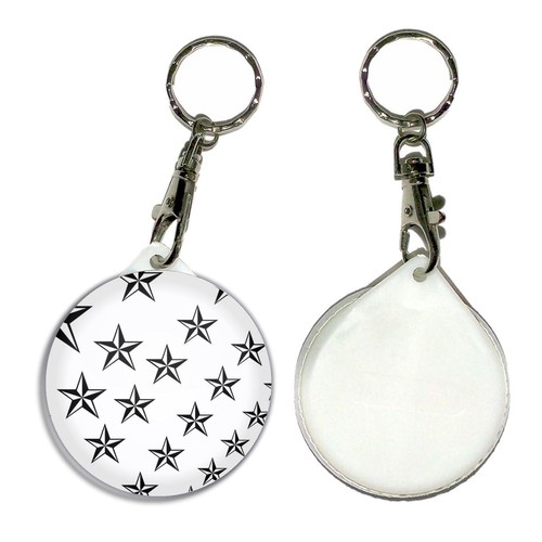 Nautical stars key ring round - key,