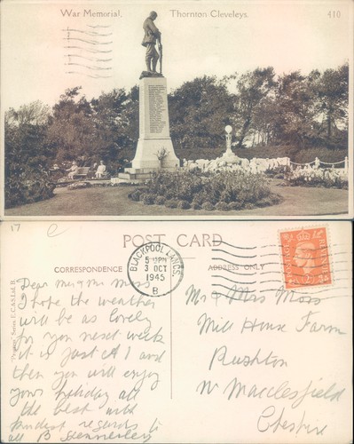 War memorial thornton - war,