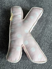  Initial 'K’ Cushion - Pink