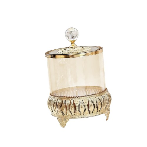 Glass candy jar european - candy,