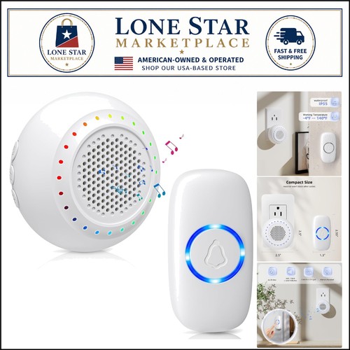 Wireless doorbell with flash - with,