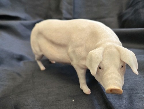 Large vintage pig figurine - vintage,