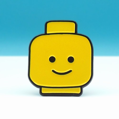 Minifigure head enamel - minifigure,