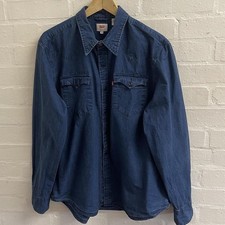 Levi's navy denim button up