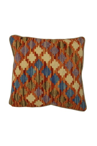 Multicolored kilim cushion - multicolored,