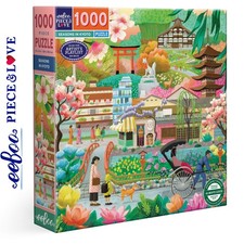 eeBoo SEASONS in KYOTO 1000 pc Square Jigsaw Puzzle Super Deluxe PZT696