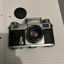 Contax III Zeiss Ikon 35 mm Camera With A Jupiter 50mm Lens.  See Description