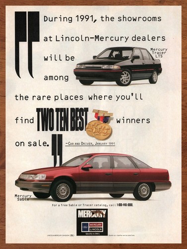 1991 mercury tracer - 1991,