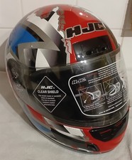 HJC Star Checker Motor Bike Crash Helmet Full Face Size Medium
