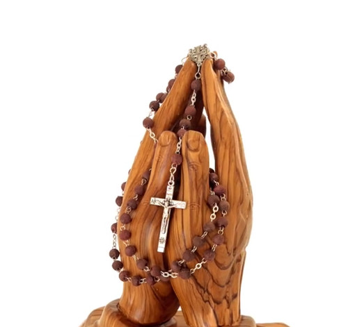 Rosary with rose - with,