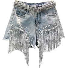 Sequin Beaded Women Denim