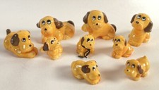 Vtg Toy Figures Dogs & Puppies