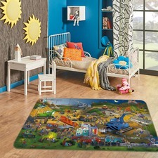 3D Blue Excavator ZHUB6469